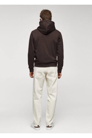 سویشرت منگو قهوه ای مردانه مانگو 67030650