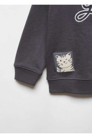 سویشرت منگو خاکستری پسرانه مانگو 67020664
