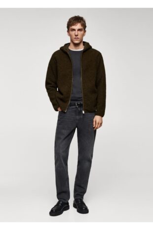 سویشرت منگو سبز مردانه مانگو 67040642