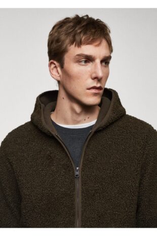 سویشرت منگو سبز مردانه مانگو 67040642