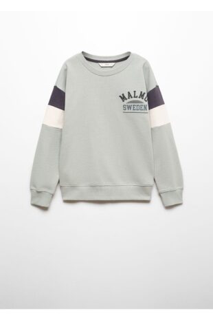 سویشرت منگو سبز پسرانه مانگو 67040662