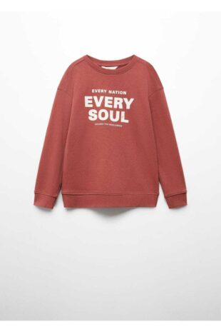 سویشرت منگو قرمز پسرانه مانگو 67070655