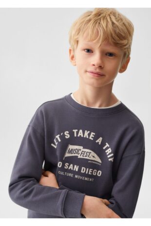 سویشرت منگو سیاه پسرانه مانگو 67070655