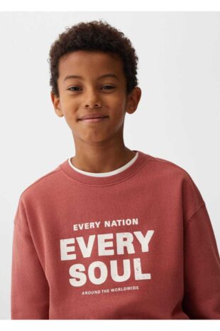 سویشرت منگو قرمز پسرانه مانگو 67070655