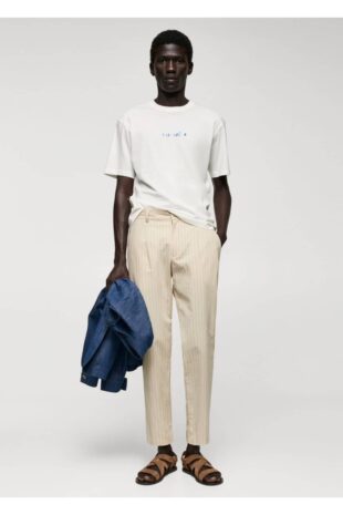 تی شرت منگو آبی مردانه مانگو 57001093