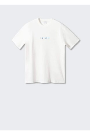 تی شرت منگو آبی مردانه مانگو 57001093