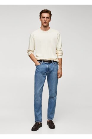 تی شرت منگو سفید مردانه مانگو 57024407