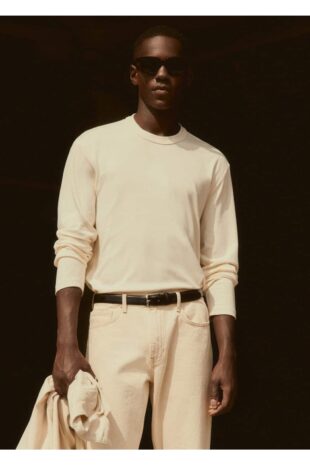 تی شرت منگو سفید مردانه مانگو 57024407