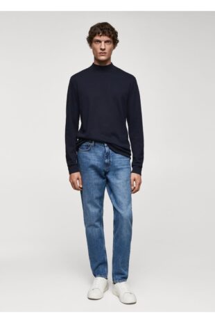 تی شرت منگو لاجورد مردانه مانگو 67030442