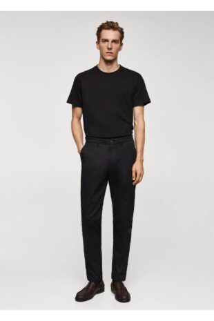 تی شرت منگو سیاه مردانه مانگو 67040647