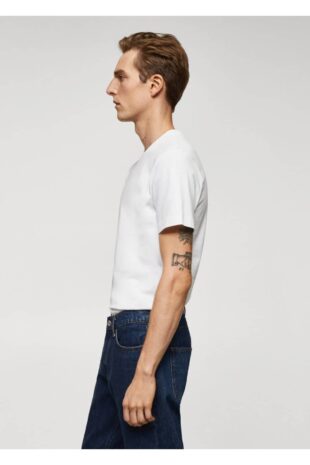 تی شرت منگو آبی مردانه مانگو 67040647