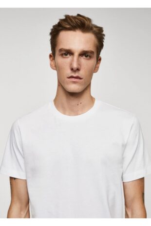 تی شرت منگو آبی مردانه مانگو 67040647