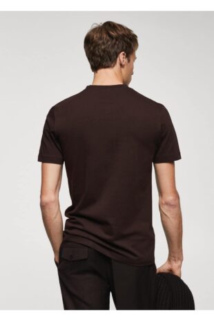 تی شرت منگو خاکستری مردانه مانگو 67090643