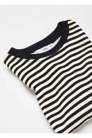 تی شرت منگو سیاه زنانه مانگو 67000464