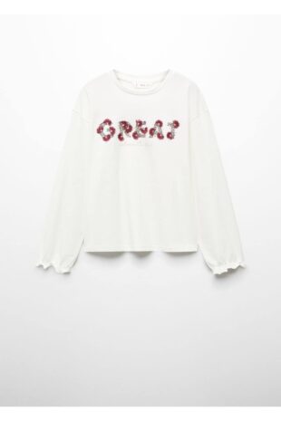 تی شرت منگو سفید دخترانه مانگو 67050663