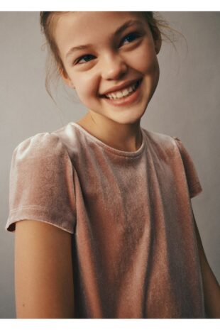 تی شرت منگو صورتی دخترانه مانگو 57039090