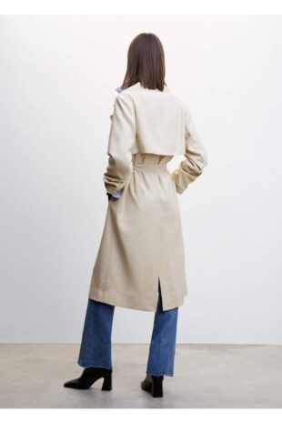 پالتو منگو خاکستری زنانه مانگو 47095841