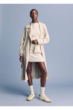 پالتو منگو خاکستری زنانه مانگو 47095841