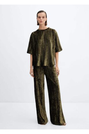 تی شرت منگو سبز زنانه مانگو 57009102