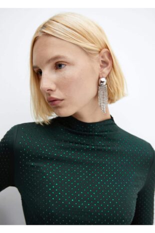 تی شرت منگو سبز زنانه مانگو 57009106