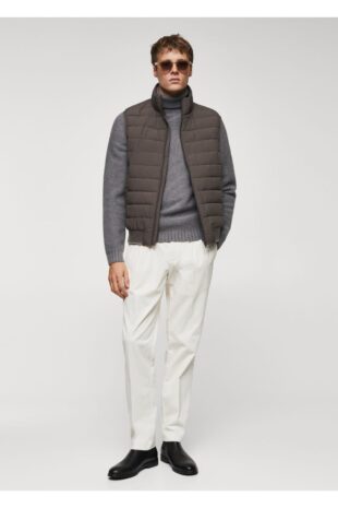 جلیقه منگو بنفش مردانه مانگو 67030619