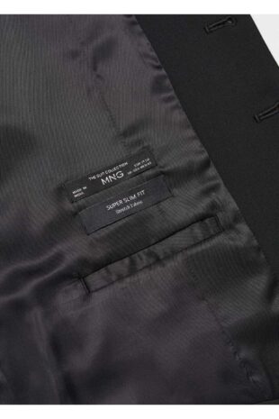 جلیقه منگو سیاه مردانه مانگو 67060621