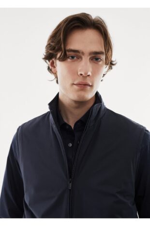 جلیقه منگو لاجورد مردانه مانگو 67070618