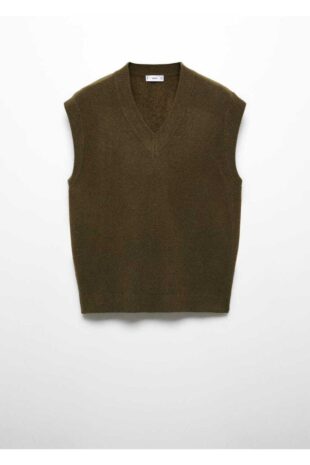 جلیقه منگو خاکی مردانه مانگو 67070642