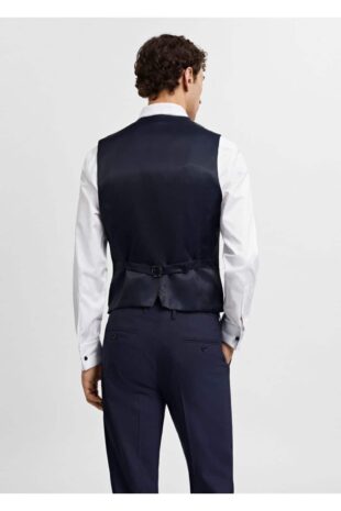 جلیقه منگو لاجورد مردانه مانگو 67080619