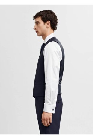 جلیقه منگو لاجورد مردانه مانگو 67080619