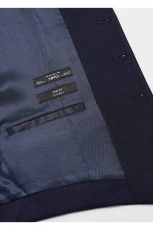 جلیقه منگو لاجورد مردانه مانگو 67080619