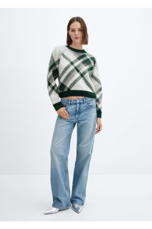 بافت سبز زنانه مانگو 67003280