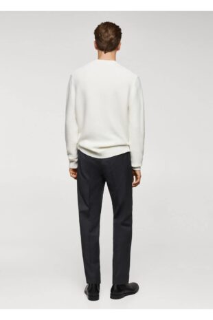 بافت سفید مردانه مانگو 67010652