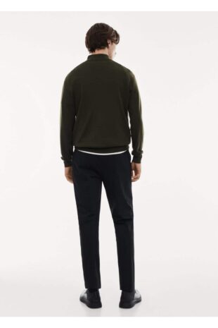 بافت خاکی مردانه مانگو 67010658