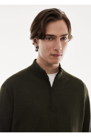 بافت خاکی مردانه مانگو 67010658