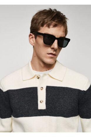 بافت سفید مردانه مانگو 67090642