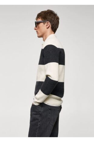 بافت سفید مردانه مانگو 67090642