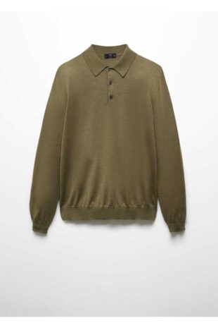 بافت سبز مردانه مانگو 67000659