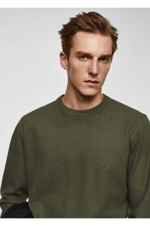 بافت خاکی مردانه مانگو 67010651