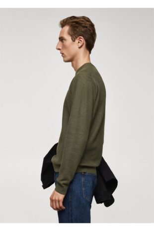 بافت خاکی مردانه مانگو 67010651