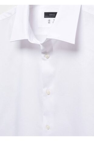 پیراهن آبی مردانه مانگو 67040637