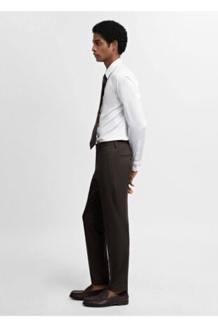 پیراهن آبی مردانه مانگو 67050268