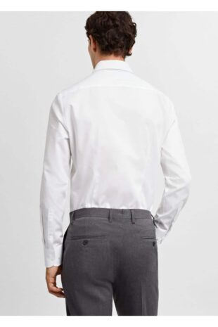 پیراهن آبی مردانه مانگو 67050624