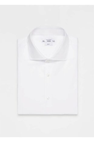 پیراهن آبی مردانه مانگو 67050624