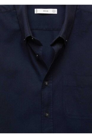 پیراهن لاجورد مردانه مانگو 67080625