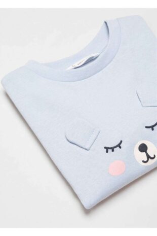 تی شرت آبی دخترانه مانگو 67003704