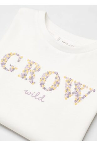 تی شرت سفید دخترانه مانگو 67003705