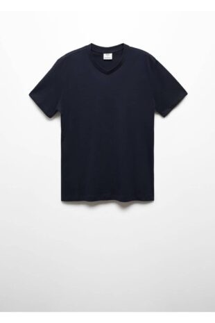 تی شرت لاجورد مردانه مانگو 67090643