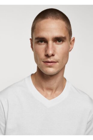 تی شرت آبی مردانه مانگو 67090643