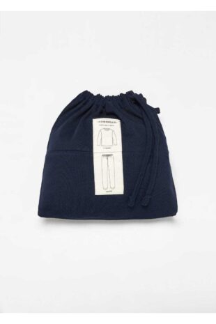 ست پیژامه لاجورد فاق نرمال بلند مردانه مانگو 67030675